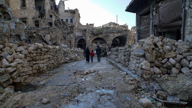 Perang Telah Usai, Pasar Lama Kota Tua Aleppo Masih Luluh Lantak