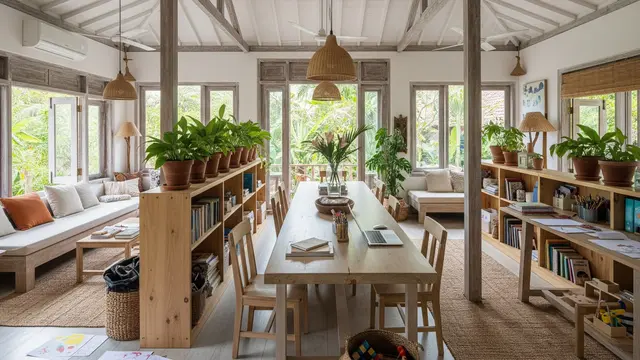 Family Hub Multifungsi di Tengah Rumah