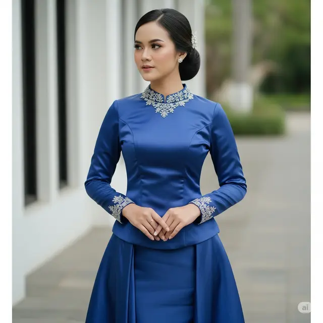 Model Baju Satin Modern. Foto: Gemini