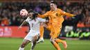 Meski menang atas Gibraltar,  Belanda masih tertahan di urutan ketiga klasemen sementara dengan poin tiga. (AFP/John Thys)