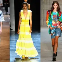 Stella McCartney (left), Prabal Gurung (centre) and R13 (right) (Glamour)