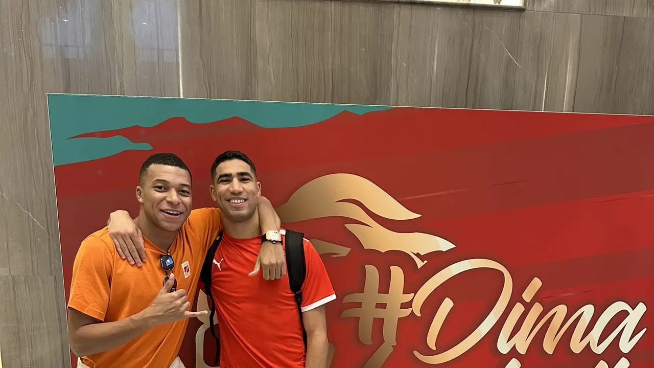 Mbappe unggah foto bersama Achraf Hakimi