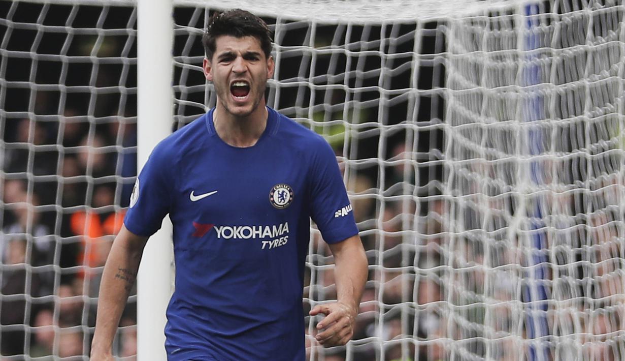 3. Alvaro Morata (Chelsea) - 9 Gol. (AFP/Daniel Leal-Olivas)