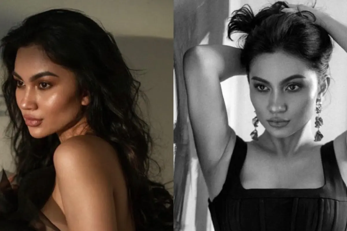 Pesona Ariel Tatum Kenakan Gaun Serba Hitam dengan Makeup Bold