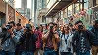 trik fotografi unik ©Ilustrasi dibuat AI