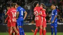 Kemenangan ini membuat Atletico Madrid tetap berada di posisi empat klasemen sementara LaLiga Spanyol dengan raihan 73 poin dari 36 poin. (JAVIER SORIANO/AFP)