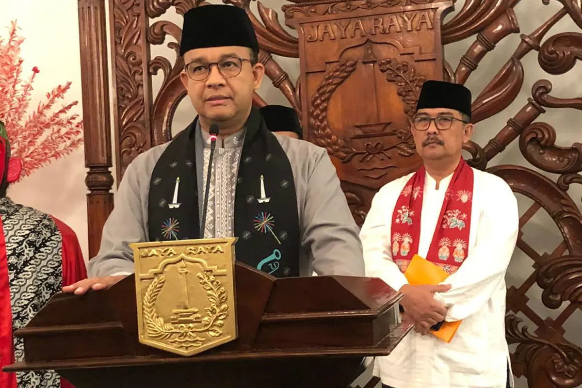 Gubernur DKI Jakarta Anies Baswedan mengumumkan UMP DKI 2020.