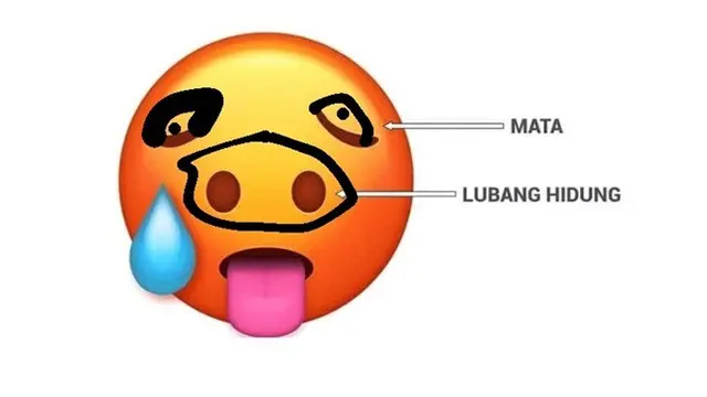 7 Editan Foto Emoji Ala Netizen Bedakan Mata dan Hidung Ini Bikin Tepuk Jidat