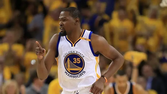 Pemain Golden State Warriors Kevin Durant tampil gemilang lawan Utah Jazz (NBA)
