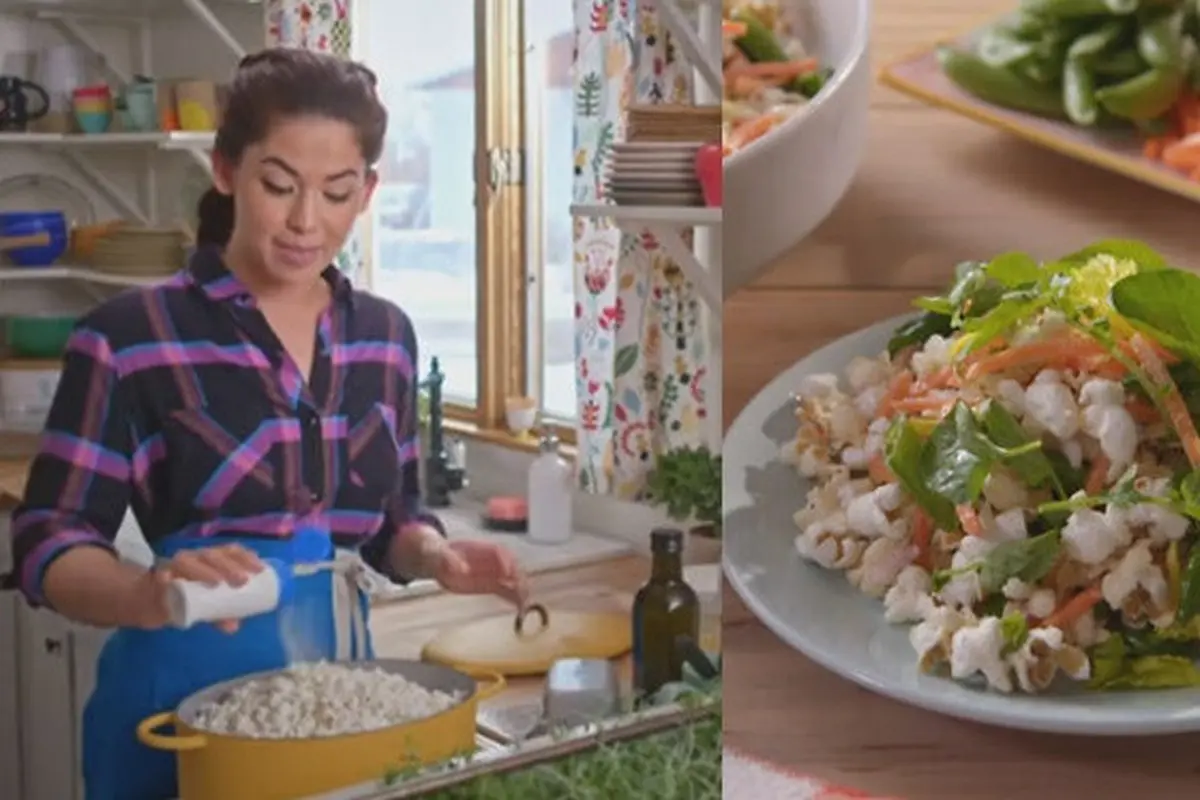 Food Blogger Ini Buat Salad dari Popcorn, Warganet Kaget Lihat Hasilnya