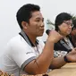 Heri Budiawan alias Budi Pego memberi keterangan terkait kasusnya di Kantor Komnas HAM, Jakarta, Jumat (14/12). Komnas HAM berpandangan Budi Pego mengalami proses hukum yang kurang wajar. (Liputan6.com/Helmi Fithriansyah)