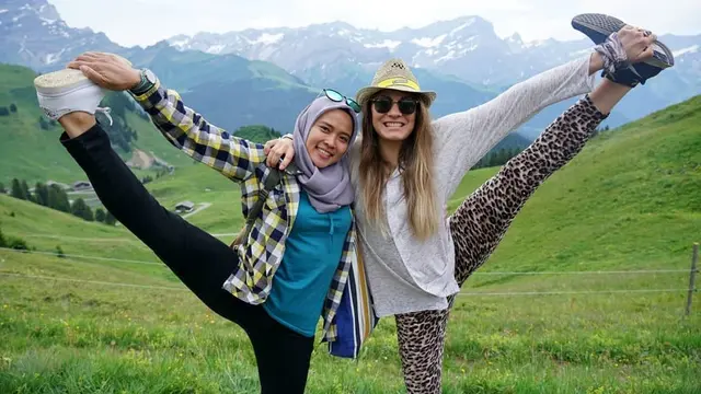 Potret Aries Susanti Atlet Panjat Tebing (sumber: instagram/@aries_susanti)