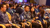 Agus Yudhoyono hadir di HUT ke-15 Demokrat (Helmi Afandi/Liputan6.com)