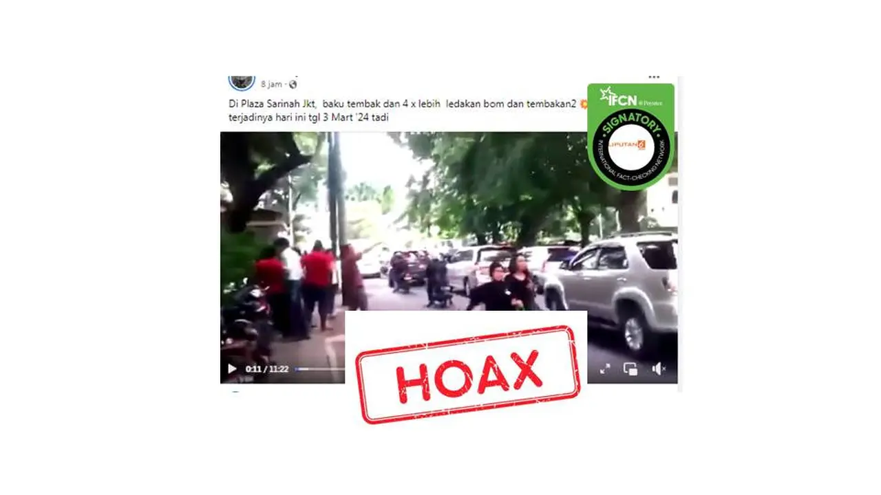 Cek fakta bom di Sarinah 3 Maret 2024