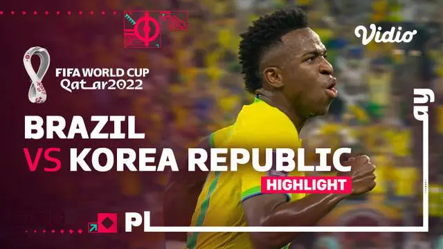 VIDEO: Highlights Piala Dunia 2022, Brasil Menang 4-1 atas Korea Selatan