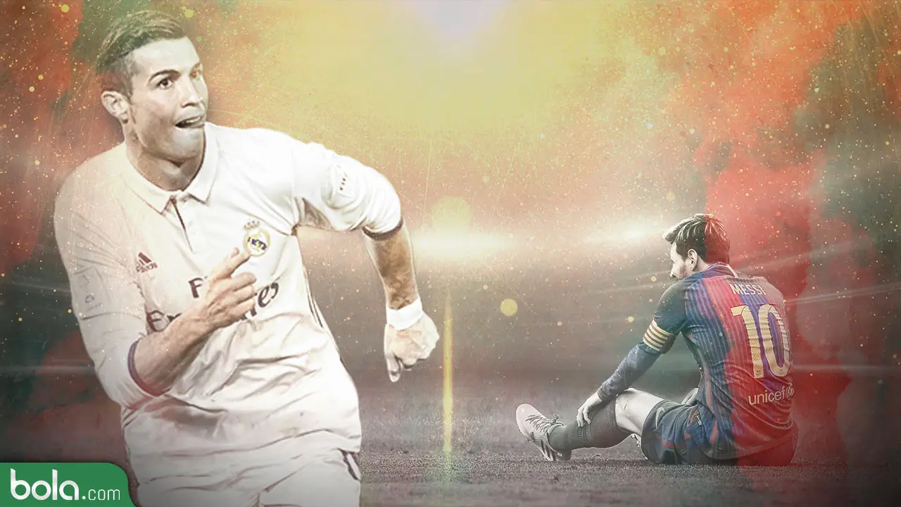 Ronaldo Vs Messi 2016 (Bola.com/Adreanus Titus)