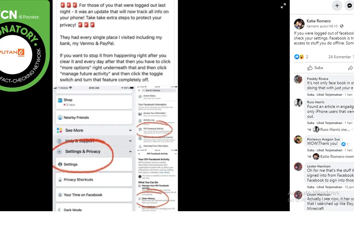 Klaim Facebook pasang fitur pelacak
