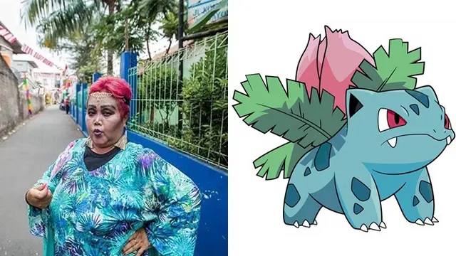 6 Gaya Fashion Bude Sumiyati yang Dianggap Netizen Mirip Karakter Pokemon