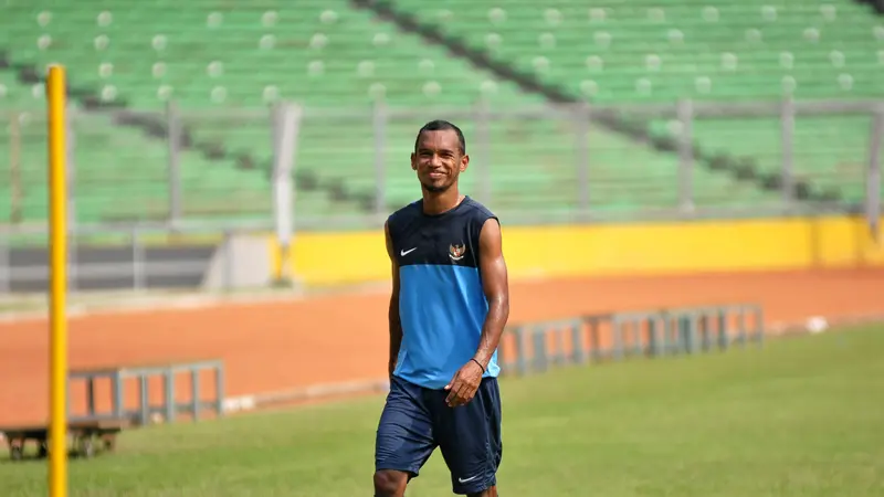 Nur Iskandar menentukan kemenangan Sriwijaya FC atas Persiba Balikpapan. (Helmi Fithriansyah/Liputan6.com)