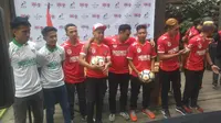 Skuat Timnas Indonesia berpose jelang ikut Homeless World Cup (HWC) 2017 (Liputan6.com/Kukuh Saokani)