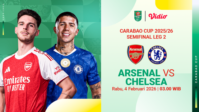 Saksikan Arsenal vs Chelsea eksklusif di Vidio. (dok. vidio.com)