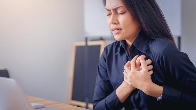 Ilustrasi sakit jantung.