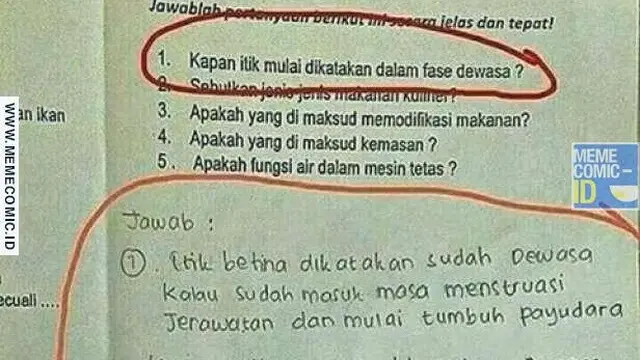 soal ujian nyeleneh (foto: brilio)