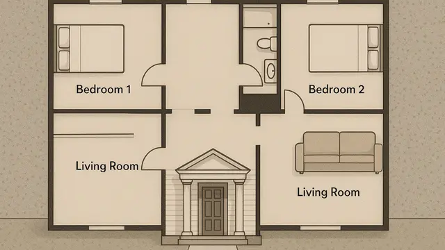 Inspirasi Denah Rumah Klasik yang Cantik dan Modern  (Image by ChatGPT)