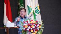 Jusuf Kalla saat ceraham di Unusa Surabaya. (Dian Kurniawan/Liputan6.com)