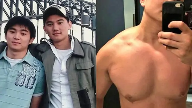 Chef Arnold juga mempunyai tubuh kekar dan berotot, terlihat berbeda dengan penampilannya kala muda.