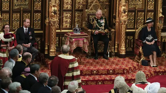 Tampil di Parlemen Inggris, Pangeran William dan Camilla Cetak Sejarah Baru