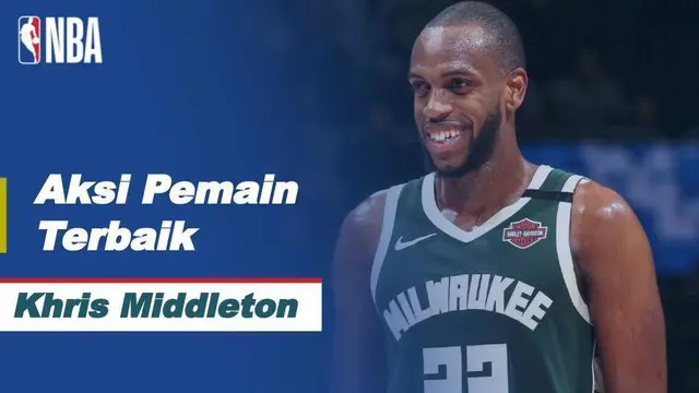 Berita video aksi-aksi dari bintang Milwaukee Bucks, Khris Middleton, pada game 3 semifinal wilayah timur NBA Playoffs 2021 hari ini, Jumat (11/6/2021) pagi hari WIB.