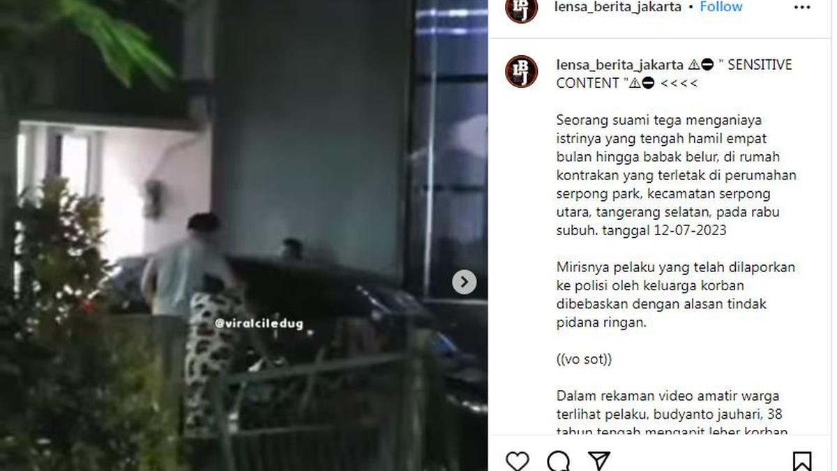 Viral Video Ibu Hamil Dianiaya Suami, Polisi Sebut Pelaku Kesal Istrinya  Over Protektif - News Liputan6.com