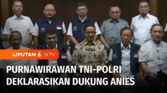 Sejumlah Purnawirawan TNI-Polri resmi mendukung bakal calon presiden Koalisi Perubahan untuk Persatuan, Anies Baswedan. Di antara purnawirawan yang hadir, Mantan Gubernur DKI Jakarta Sutiyoso.
