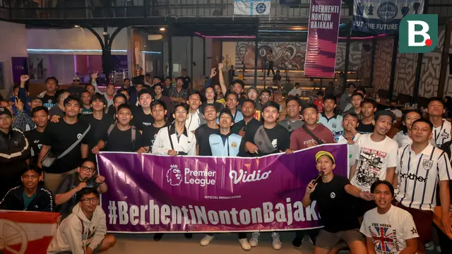 Nonton bareng (nobar) bertitel Roaring Night antara Manchester City kontra Arsenal yang digelar Vidio, Bola.com, dan Bola.net bersama Manchester City Supporters Club Indonesia (MCSCI) di Hype Cafe, Depok, pada Minggu (31/3/2024) malam WIB, berjalan seru.