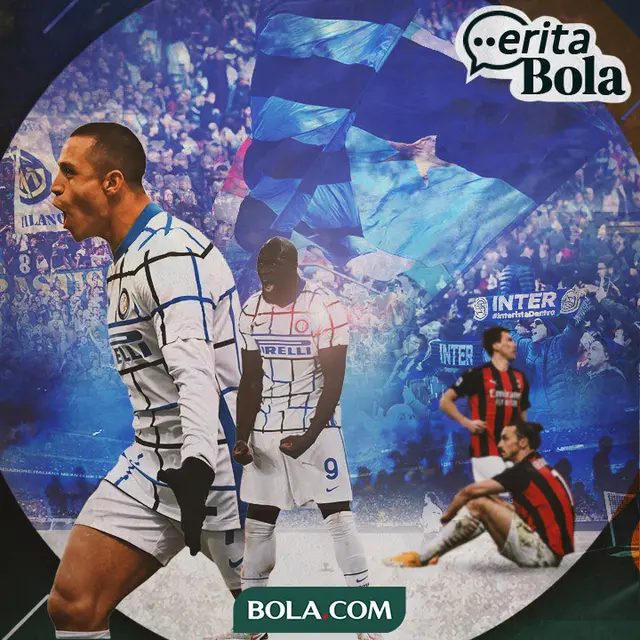 Cerita Bola - Selebrasi Gol Inter Milan dan Pemain AC Milan