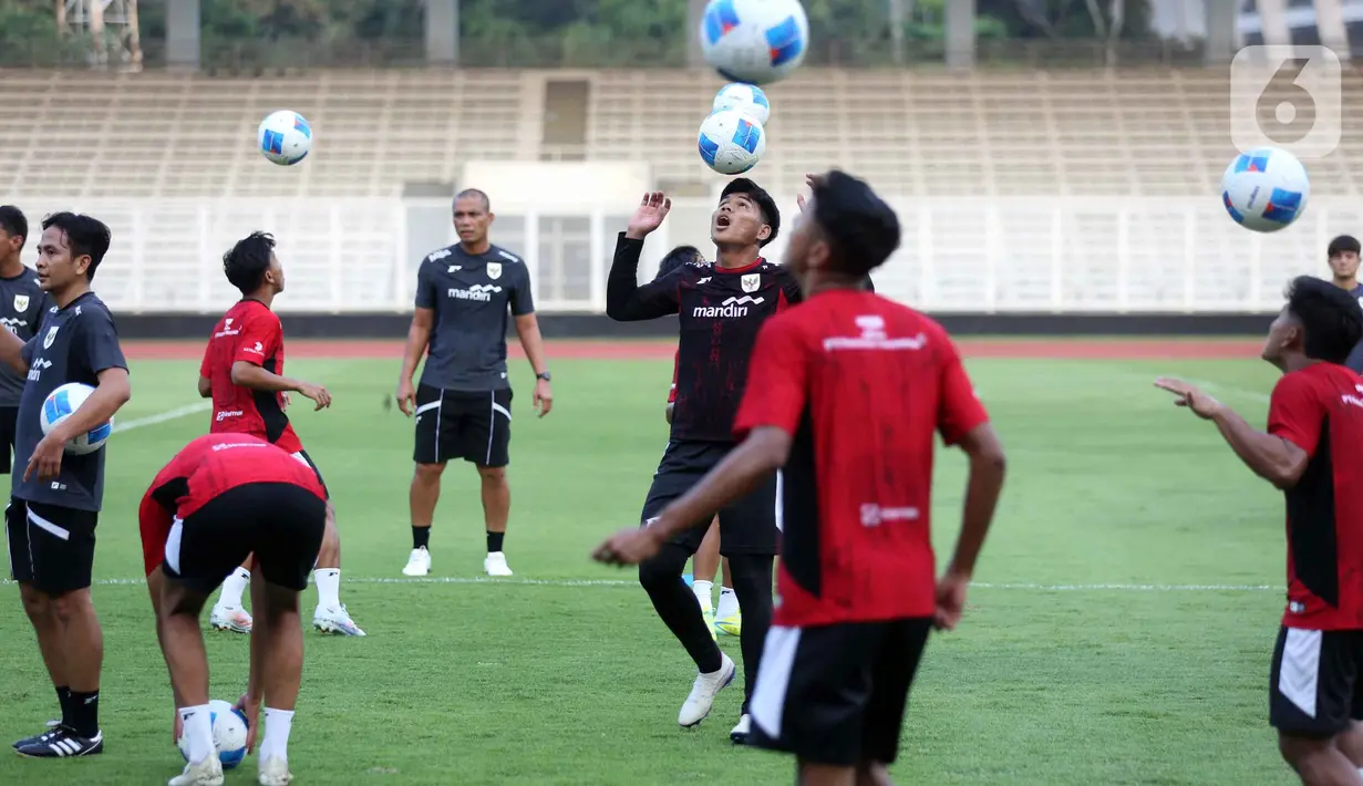 Latihan perdana ini merupakan bagian dari rangkaian pemusatan latihan (TC) yang ditujukan sebagai persiapan jelang SEA Games 2025. (Liputan6.com/Helmi Fithriansyah)