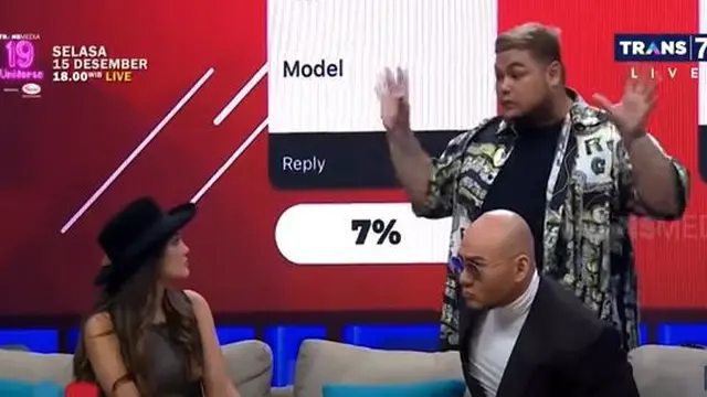 Deddy Corbuzier di acara OOTD Trans 7