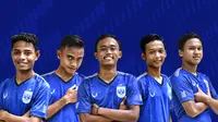 Lima pemain muda PSIS Semarang U-16 yang berkesempatan mengikuti seleksi program Garuda Select season III. (Dokumen PSIS Semarang)