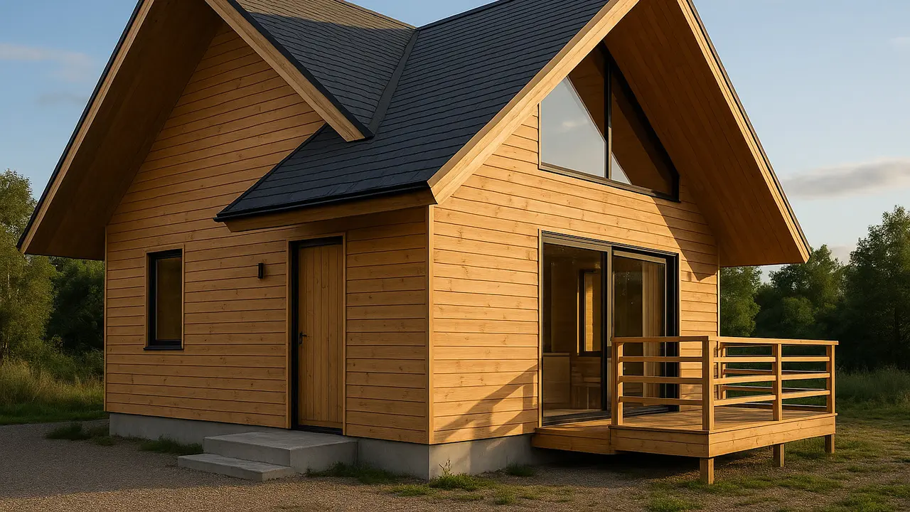 7 Desain Rumah Kayu Modern dengan Atap Unik, Perpaduan Natural dan Futuristik