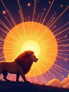 logo ramalan zodiak leo (sumber: AI generated)