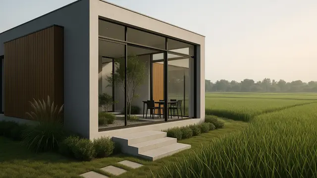 7 Gambar Rumah Sederhana Tepi Sawah yang Modern dan Estetik