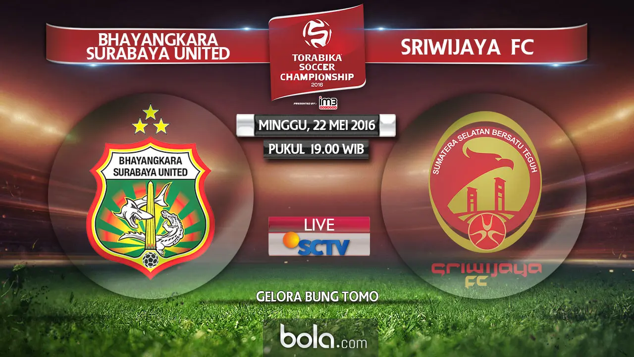 Bhayangkara Surabaya United Vs Sriwijaya FC