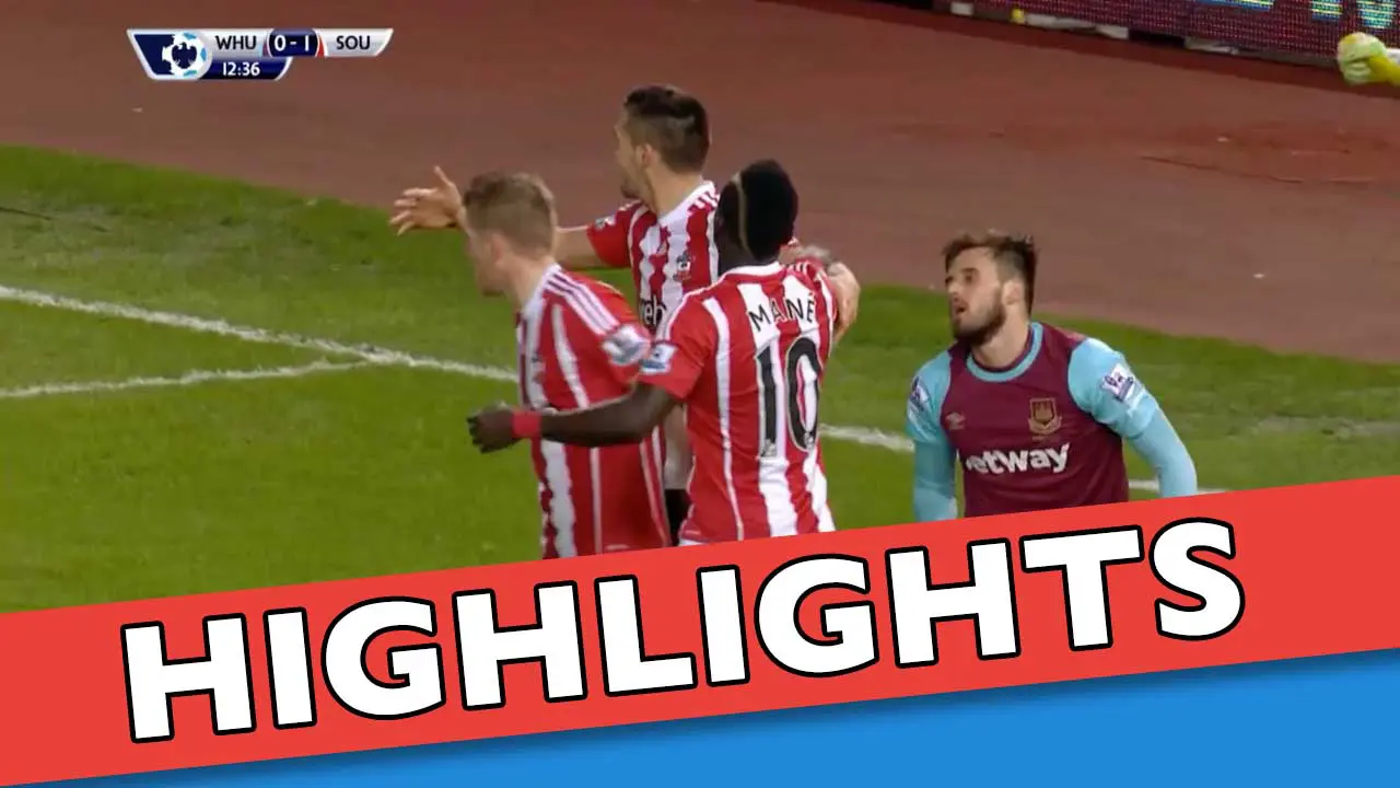 Video Highlights: West Ham vs Southampton 2-1