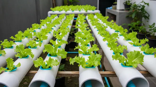 Kebun Sayur Mini Sistem NFT (Nutrient Film Technique)