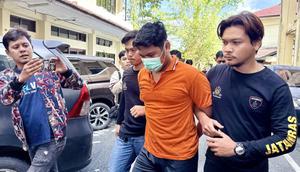 Anggota Polres Banjarbaru Bripda Muhammad Seili tersangka pembunuhan mahasiswi. (Antara)