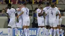 Grup G - Juara Liga Inggris musim lalu, Leicester, memulai debut secara meyakinkan denngan menang 3-0 atas Club Bruges. Pada laga lain Porto harus puas ditahan imbang 1-1 oleh tamunya, FC Copenhagen. (Reuters/Eric Vidal)