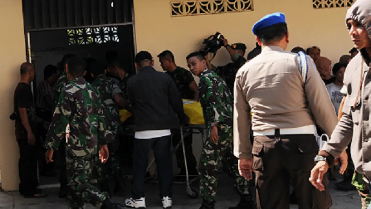 Jenazah Prajurit Yang Tewas di Poso Dimakamkan di Takalar 