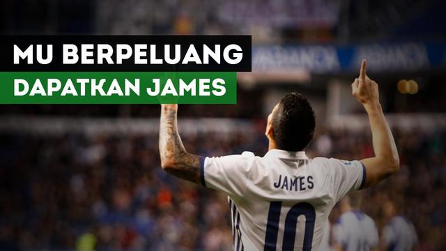 Peluang Manchester United untuk merekrut James Rodriguez terbuka lebar.