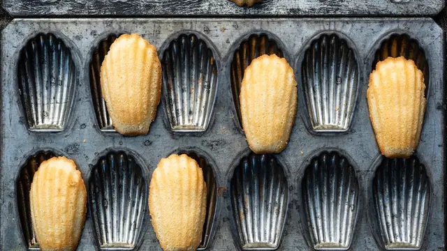 cetakan kerang roti kering